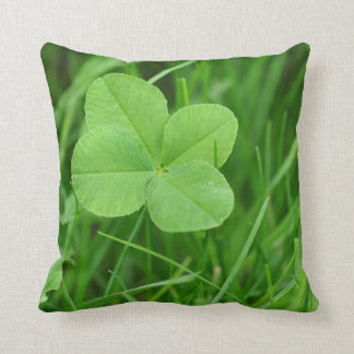 4 Leaf Clover Throw Pillow