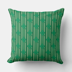 4 Leaf Clover Throw Pillow