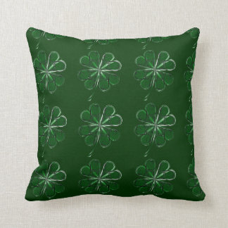 4 Leaf Luck Throw Pillow