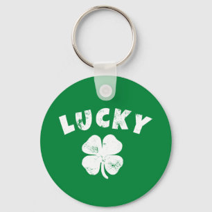 4 Leaf Lucky Clover St. Patrick's  Day Keychain