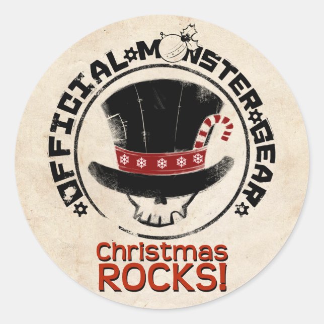 4 Little Monsters - Andy Holiday Classic Round Sticker (Front)