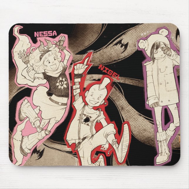 4 Little Monsters - Group Mouse Pad (Front)