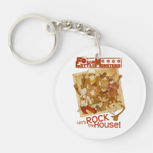 4 Little Monsters - Let's Rock the House Keychain
