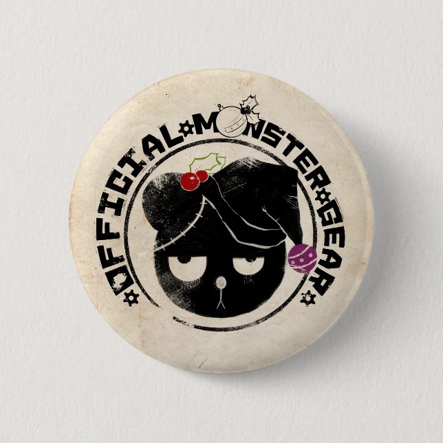 4 Little Monsters - Michael Holiday Logo 2 Inch Round Button (Front)