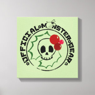 4 Little Monsters - Nessa Holiday Logo 2 Canvas Print