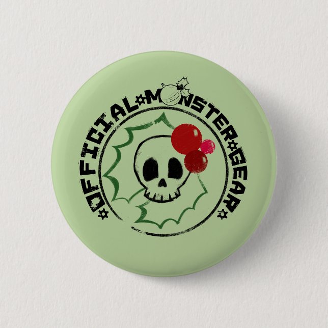 4 Little Monsters - Nessa Holiday Logo 2 Inch Round Button (Front)