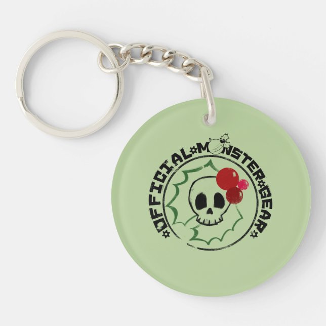 4 Little Monsters - Nessa Holiday Logo 2 Keychain (Front)