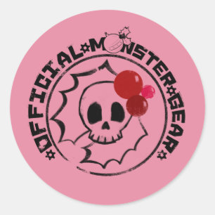 4 Little Monsters - Nessa Holiday Logo Classic Round Sticker
