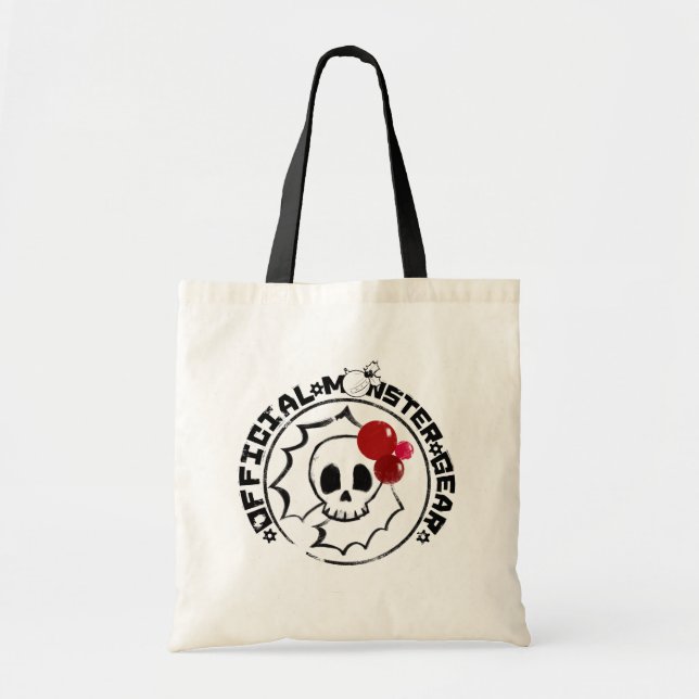 4 Little Monsters - Nessa Holiday Logo Tote Bag (Front)