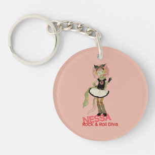 4 Little Monsters - Nessa Keychain