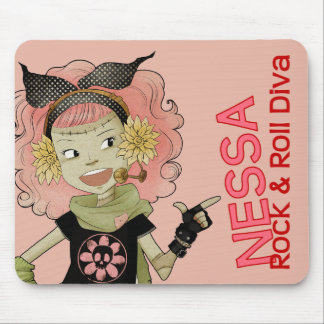 4 Little Monsters - Nessa Mouse Pad