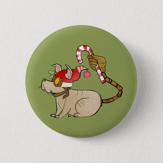 4 Little Monsters - Tesla Holiday Logo 2 Inch Round Button (Front)