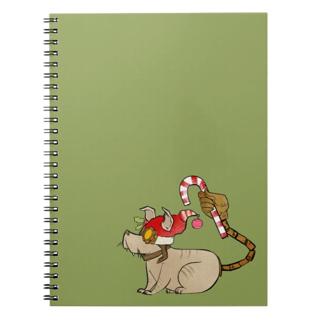 4 Little Monsters - Tesla Holiday Logo Notebook (Front)