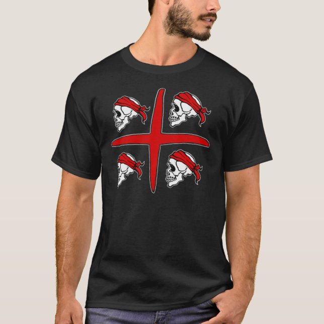 4 MORI CAGLIARI SARDEGNA LOGO 4 TESCHI Classic T-S T-Shirt (Front)