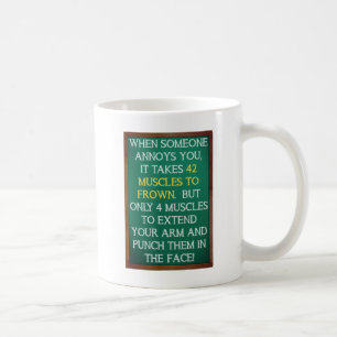 4 Muscles pour Frapper Tasse Drôle