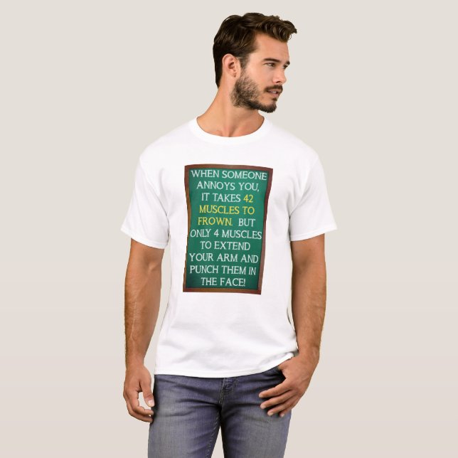 4 Muscles to Punch Funny Tshirt (Front Full)