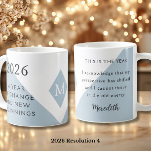 4. New Year Resolution for 2026 Year of Change  Coffee Mug