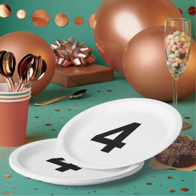 4 - number four plate (Multi)