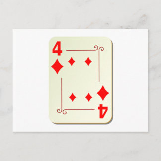 4 of Diamonds Playing Card