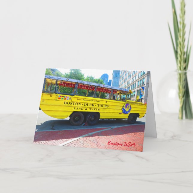 4 pages printed Birthday Bus Duck Tour Rose Zombie Card (Front)