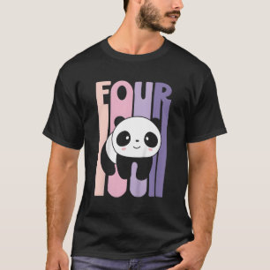 4 Panda 4Th B-Day T-Shirt