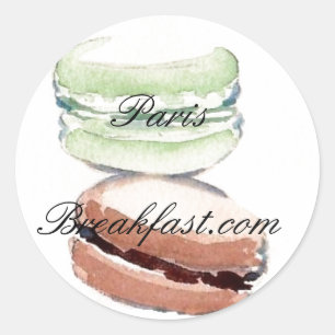 4 Paris Macarons autocollant