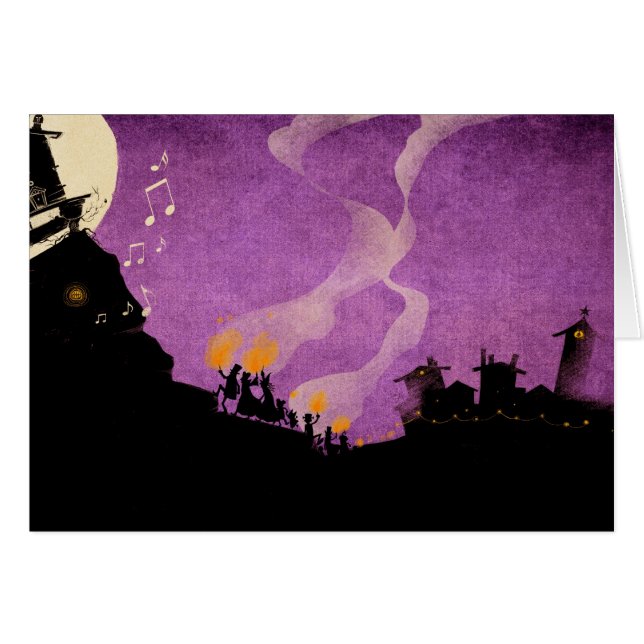 4 petits monstres - nuit de Halloween (Devant horizontal)