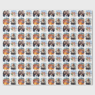 4 Photo Collage Birthday  Wrapping Paper