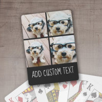 4 Photo Collage - Choose YOUR BACKGROUND COLOR