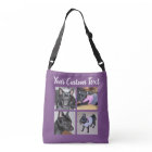 4 Photo Collage | Dog  Purple Tote Bag