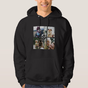 4 Photo Collage Family Memory Father's Day  Hoodie
