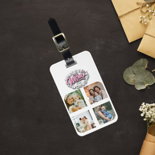 4 Photo Collage Family Memory Mother's Day Luggage Tag