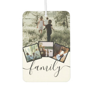4 Photo Collage Family Personalized Custom Air Freshener