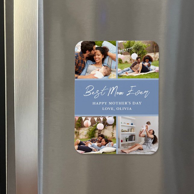 4 Photo Collage Fête des Mères Magnet cadeau (Créateur téléchargé)