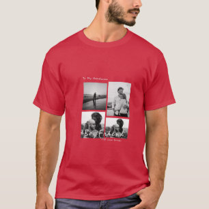 4-Photo Collage Forever Boyfriend Valentine's day T-Shirt