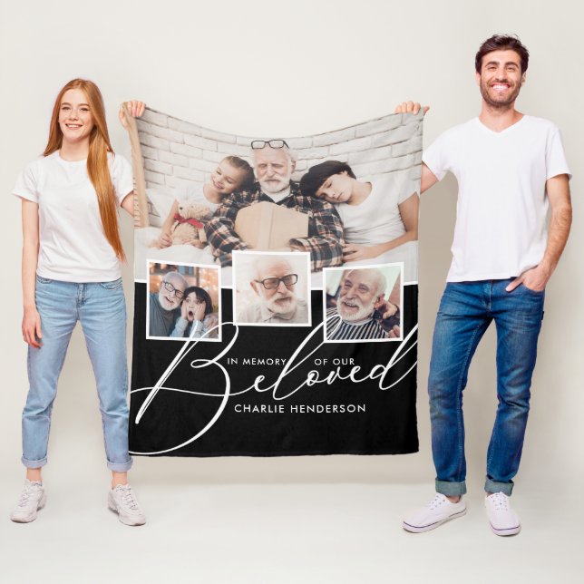 4-Photo Collage In Memory Of Our Beloved Fleece Blanket (In Situ)