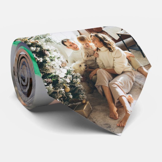 4 Photo Collage Personalized Tie (Rolled)