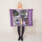 4 Photo Collage | Purple Fleece Dog Blanket
