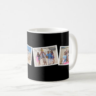 4 Photo Collage Template Personalized Coffee Mug