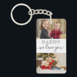 4 Photo Collage We Love You Best Dad Ever Keychain<br><div class="desc">Personalized photo collage keychain with Best dad ever and we love you typography .
Makes an awesome keepsake gift for father's day, dad birthday and holidays.</div>