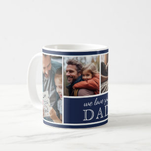 4-Photo Collage We Love You Dad Father's Day Coffee Mug