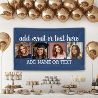 4 Photo Collage with 2 Lines of Text - Party