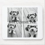 4 Photo Collage - you can change background color Mouse Pad<br><div class="desc">Use your square Instagram photos for the best results! TO CHANGE THE BACKGROUND - click on the customize or advanced design area, and choose a color in the color picker. Add your favorite pictures and snapshots to this film strip for a fun memory keeper. An artistic way to display your...</div>