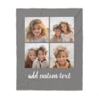 4 Photo Collage - you can change grey colour