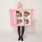 4 Photo Collage - you can change pink colour