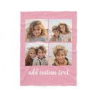 4 Photo Collage - you can change pink colour