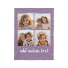 4 Photo Collage - you can change purple colour