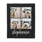 4 Photo Collage - you can edit black colour