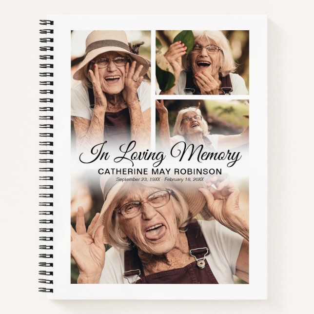 4 Photo En Mémoire Amoureuse Funérailles Livre D'I (Devant)