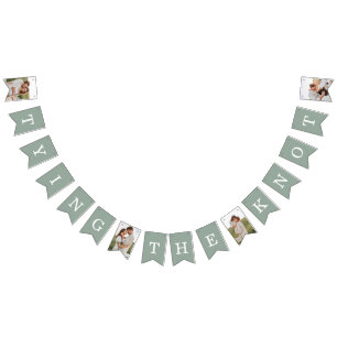4 Photo Engagement Party Eucalyptus Bunting Flags